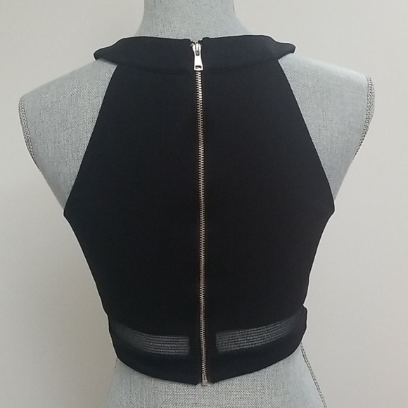 bebe crop top with mesh inserts - Picture 5 of 9